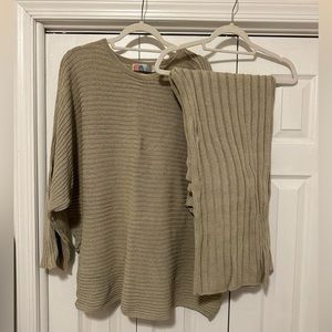 Free People Imogen Sweater Set - Sage/Palm Green